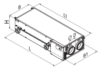 Вентс ВУТ 300 ПБЭ ЕС П А21 DTV - Размеры