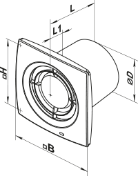 Вентс 100 Х1 турбо - Размеры