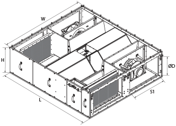 Вентс AirVENTS CFP 700 - Размеры