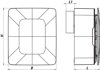 Вентс Фантом Прес ТН - Розміри