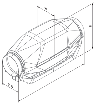 Вентс inWave EC 150/160 - Розміри