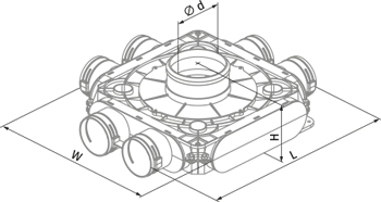 Вентс ФлексиВент 1050125/75х6 - Размеры